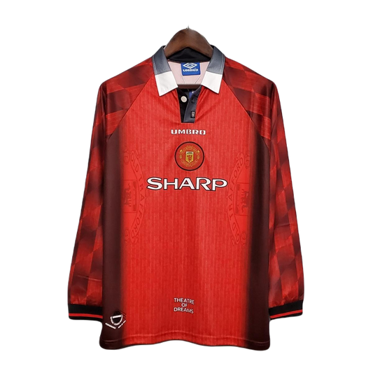 Retro Long Sleeve 96/97 Manchester United Home Kit