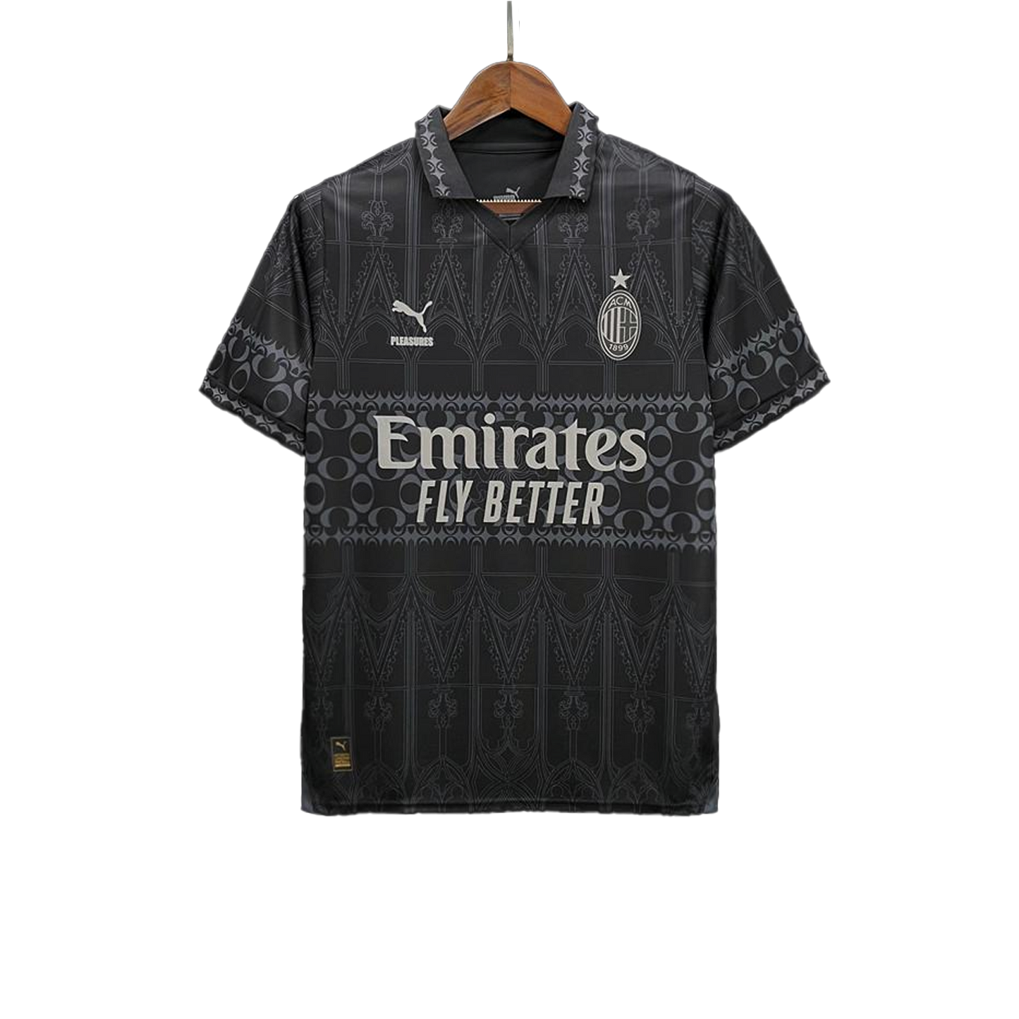 AC Milan X "PLEASURES " Black Special Edition Kit 23/24