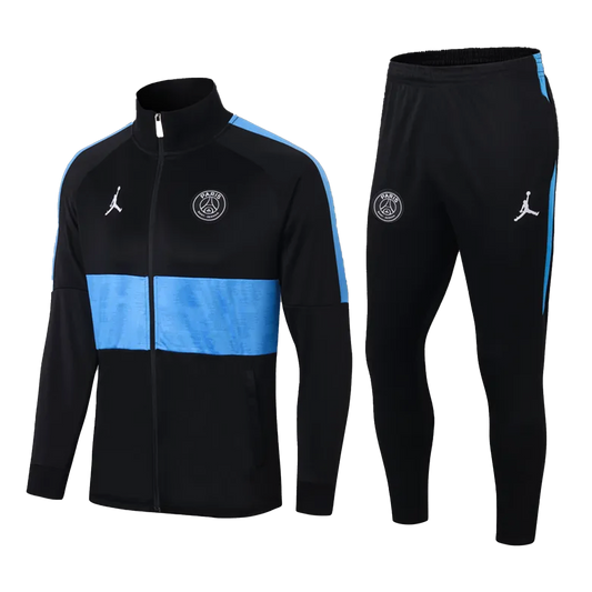 PSG Zip Up Tracksuit "Black & Blue"