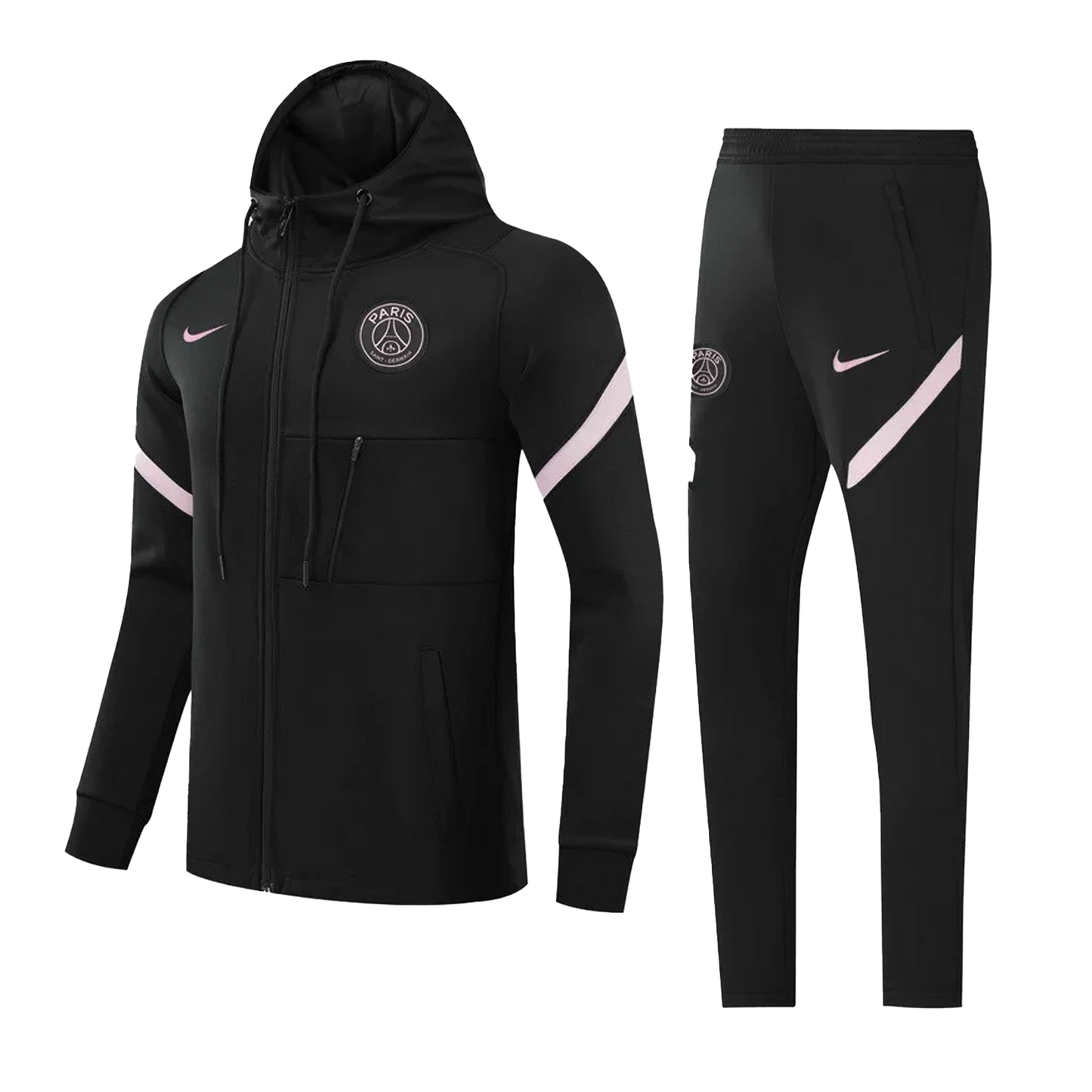 PSG Hooded Tracksuit "Black & Pink"