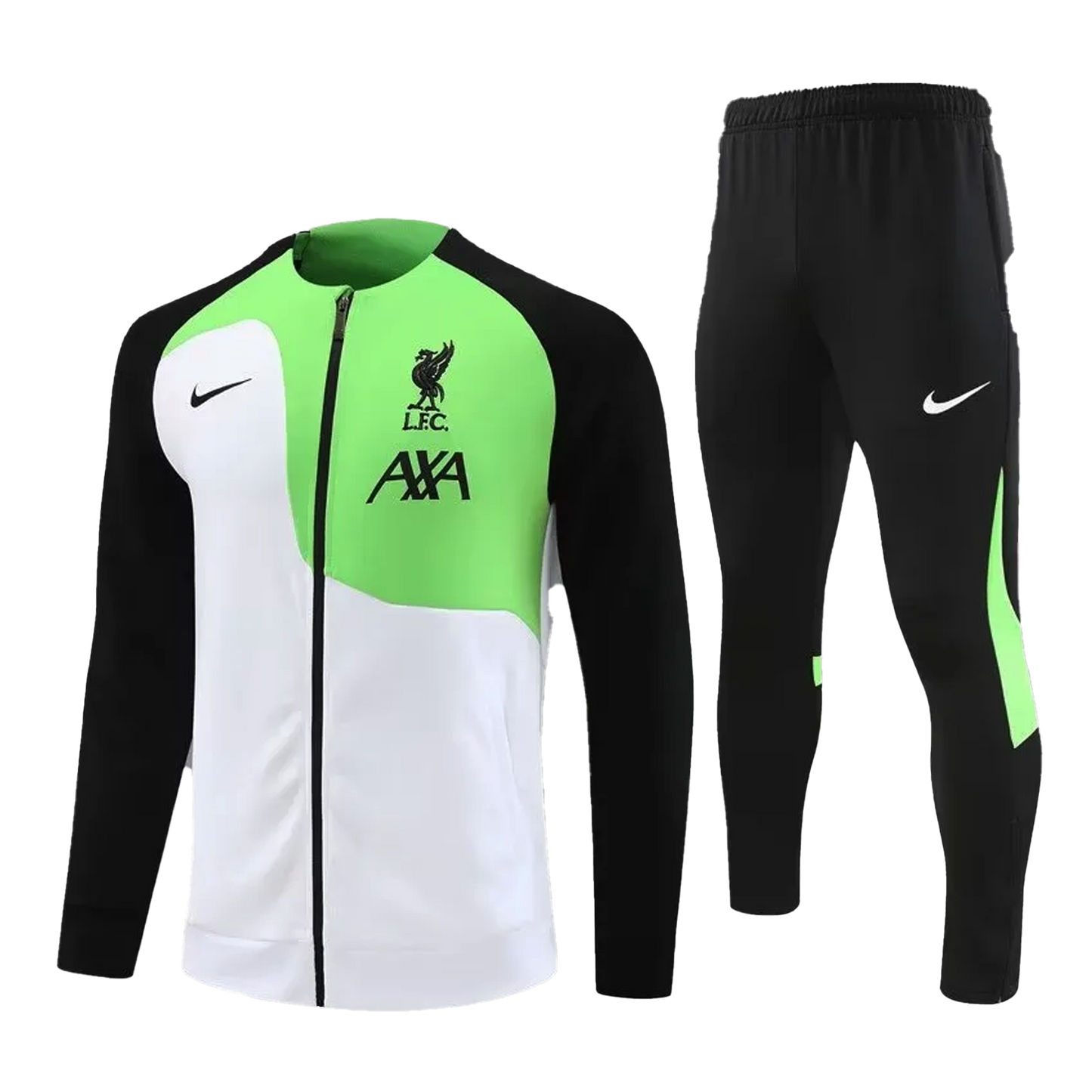 Liverpool Zip Up Tracksuit "Green & Black"