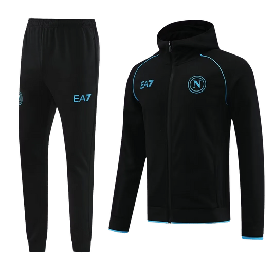 Napoli Hooded Tracksuit "Black & Blue"