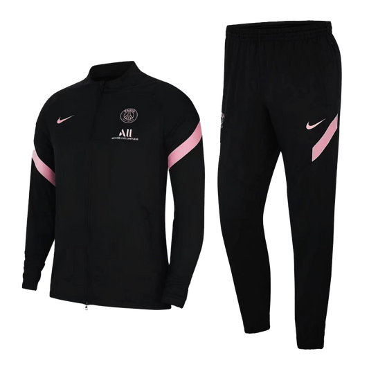 PSG Zip Up Tracksuit "Black & Pink"