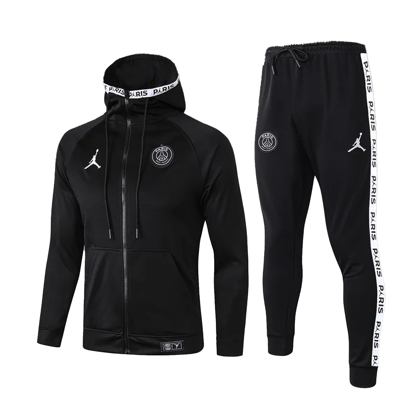 PSG Hooded Tracksuit "Black & White"