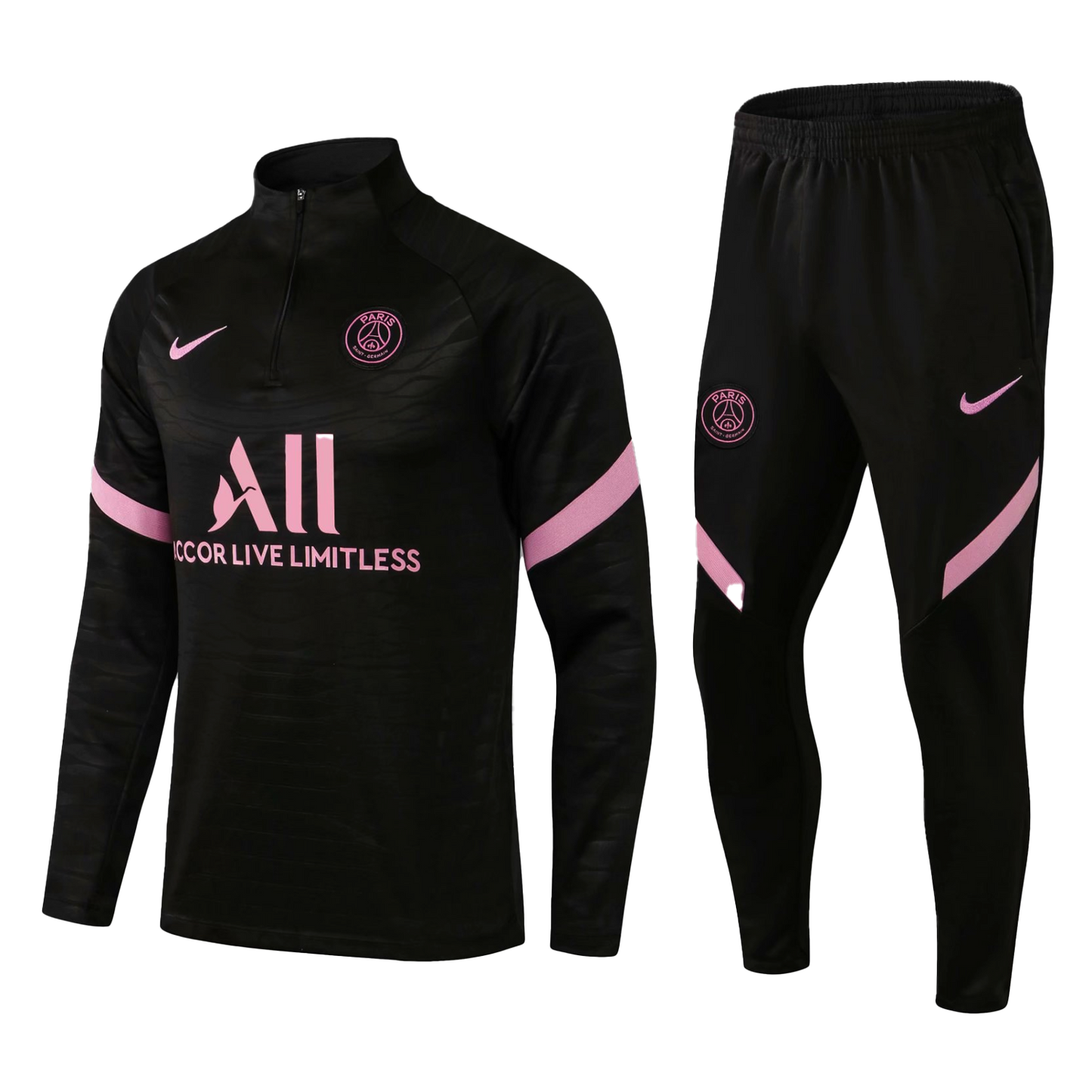 PSG Tracksuit "Black & Pink"