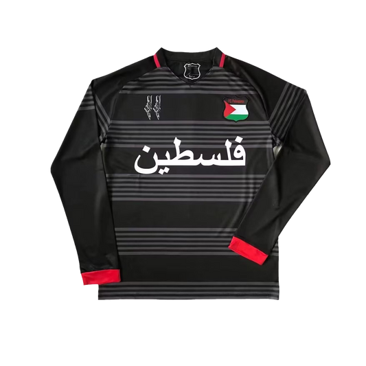 Palestine Long Sleeve Edition Black & Grey Kit 24/25