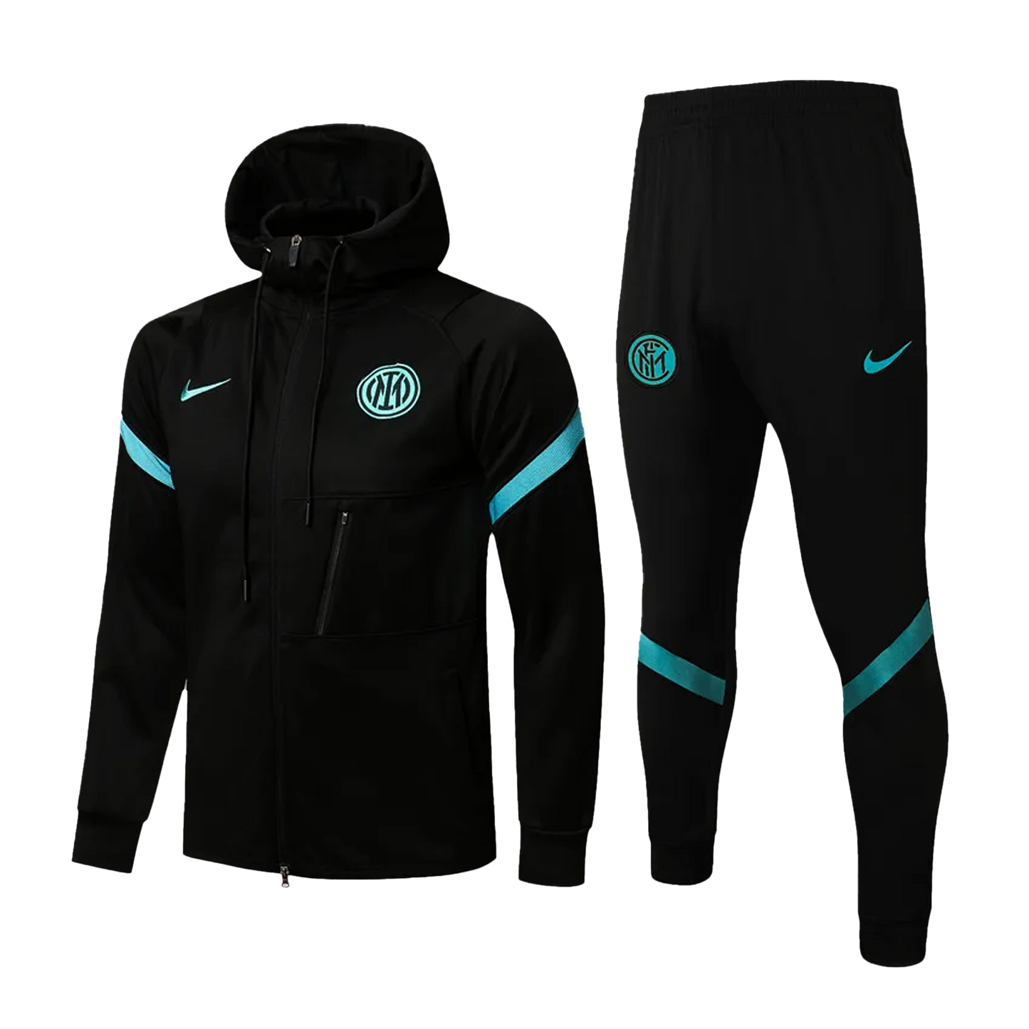 Inter Milan Hooded Tracksuit "Black & Green"