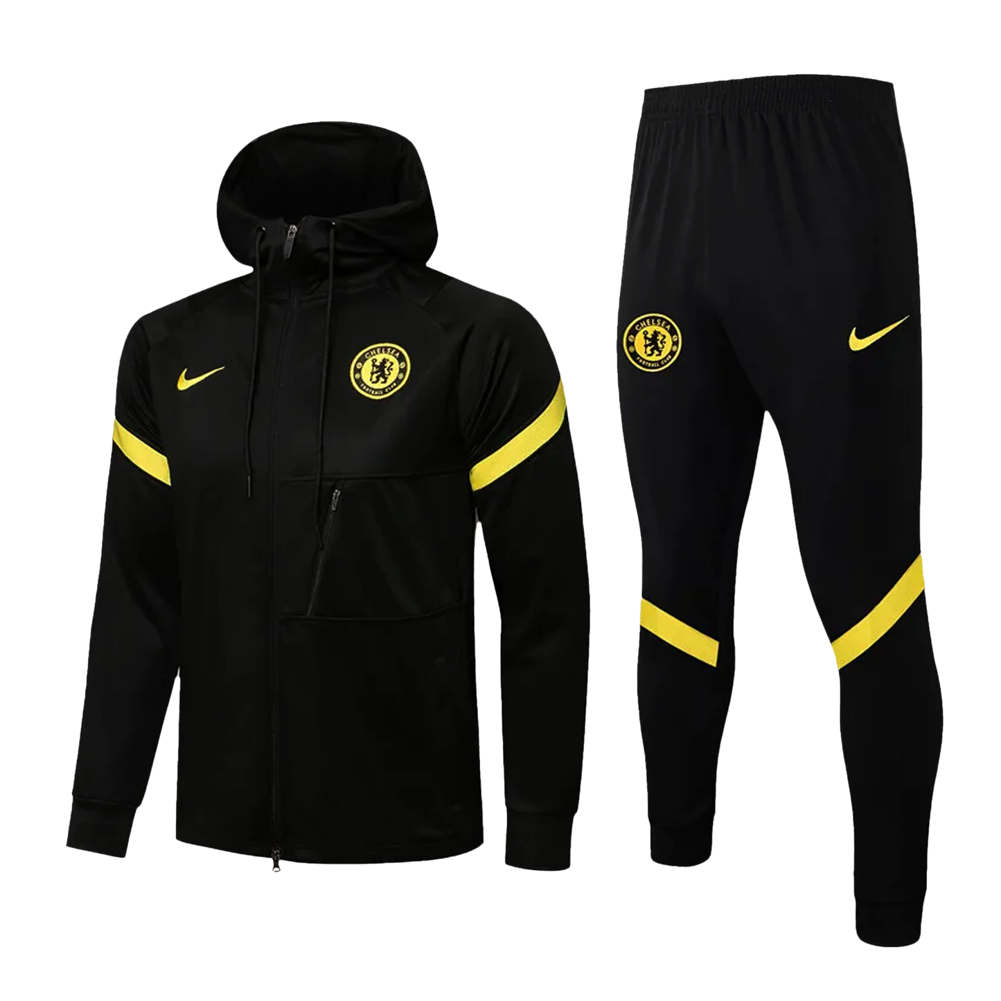 Chelsea Hooded Tracksuit "Black & Yellow"