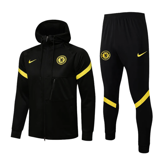 Chelsea Hooded Tracksuit "Black & Yellow"