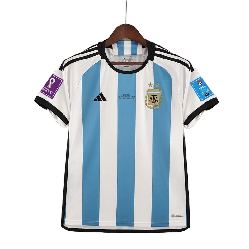 2 Stars Argentina Home Final Match Kit With Full Patch