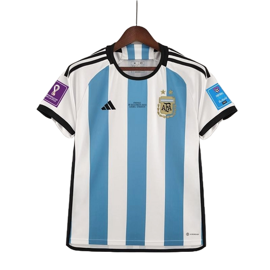 2 Stars Argentina Home Final Match Kit With Full Patch