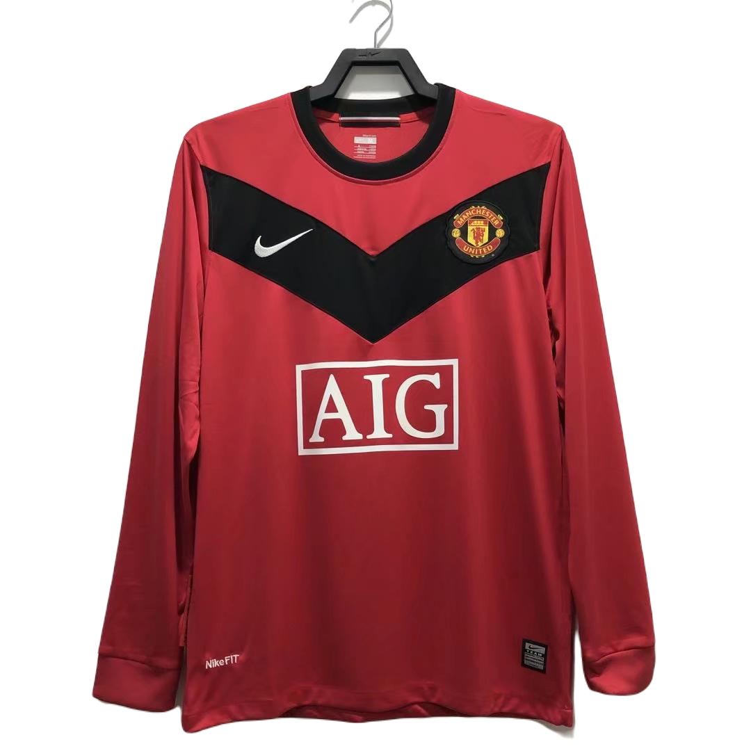 Retro 09/10 Long Sleeve Manchester United Home Kit