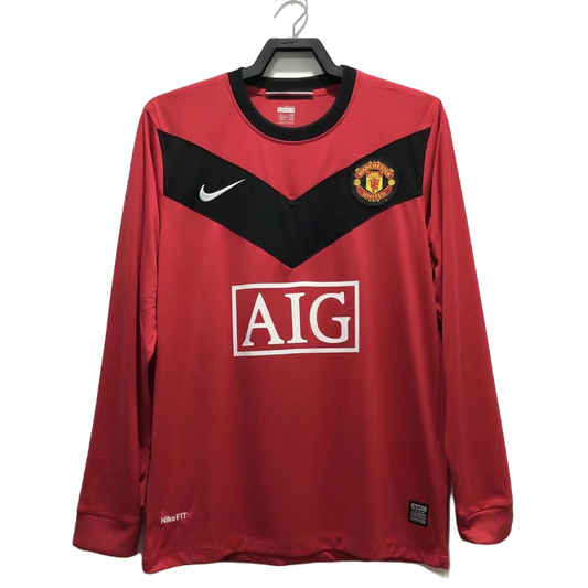 Retro 09/10 Long Sleeve Manchester United Home Kit