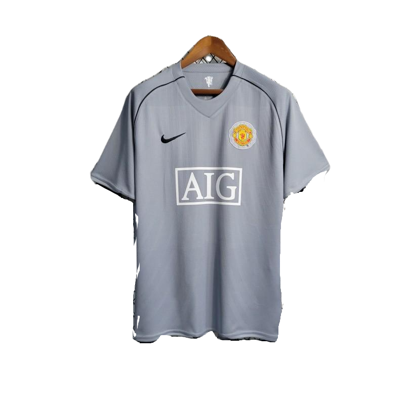 Retro 07-08 Manchester United Gray Goalkeeper Kit