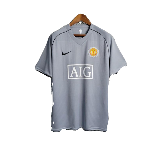 Retro 07-08 Manchester United Gray Goalkeeper Kit