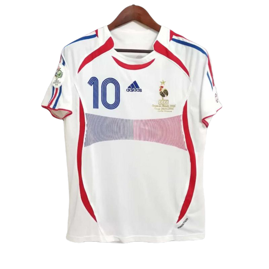 Retro 2006 France Away Soccer Kit With 06 World Cup Patch