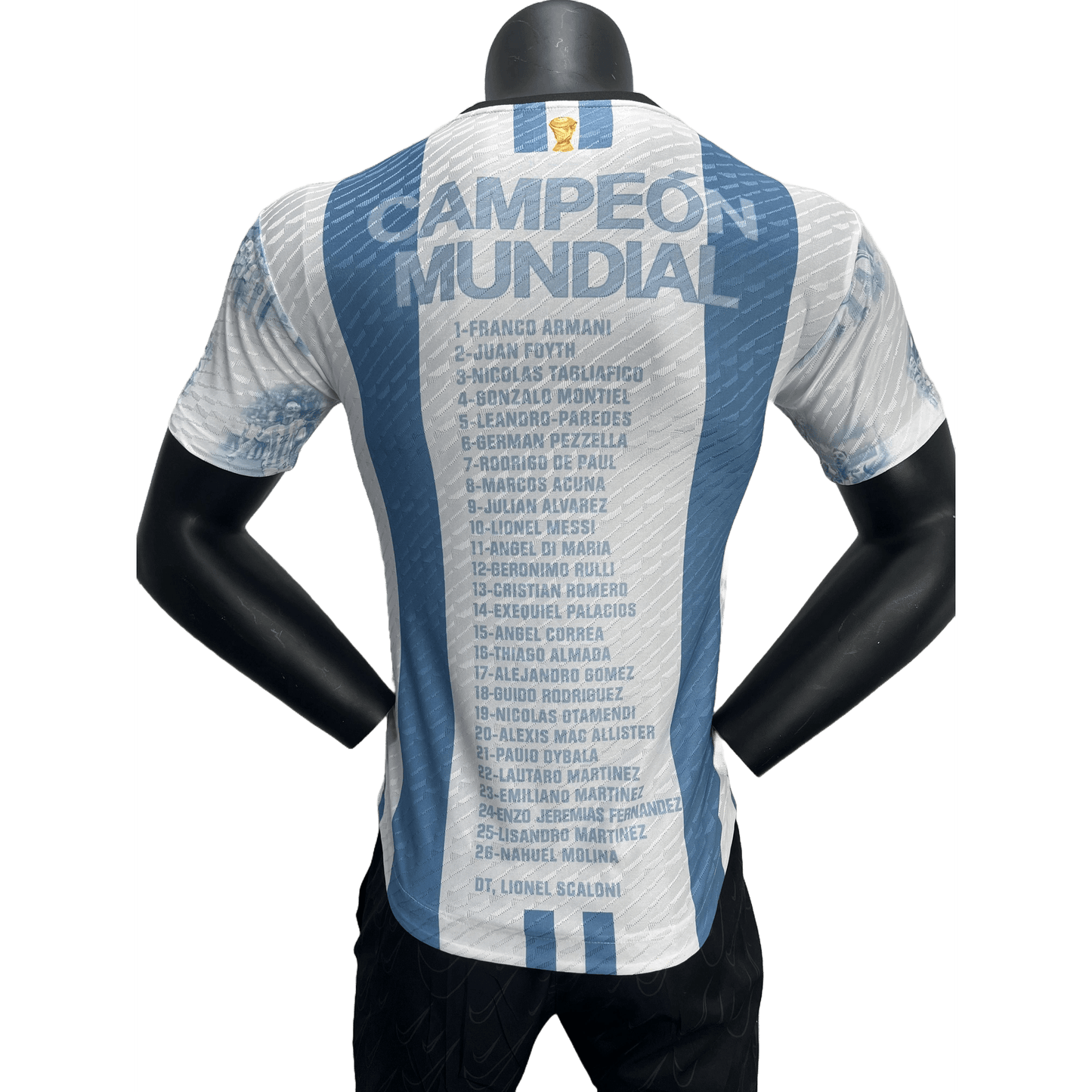 3 Stars 2022 Argentina Campeones Mundo Home Special Kit