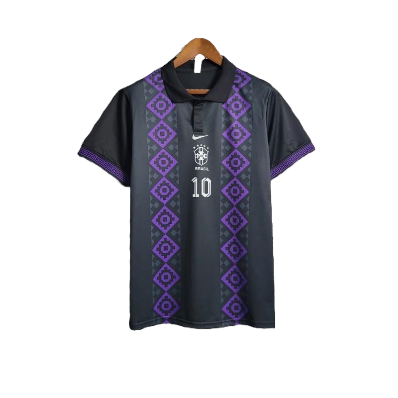 Brazil Black And Purple POLO Kit