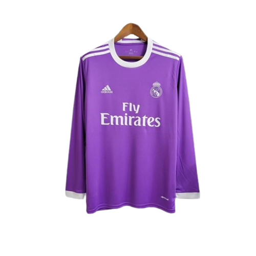 Retro 17/18 Long Sleeve Real Madrid Away Kit