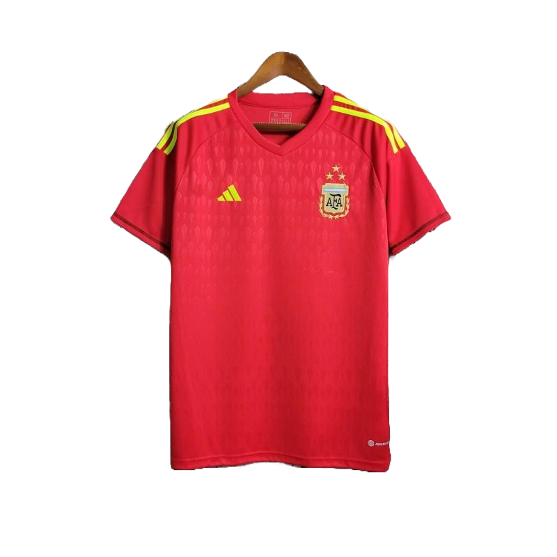 3 Star 2023 Argentina Grass Red Goalkeeper Kit