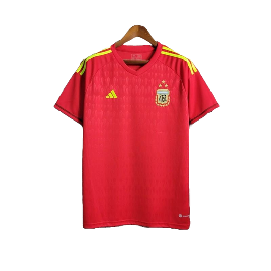 3 Star 2023 Argentina Grass Red Goalkeeper Kit