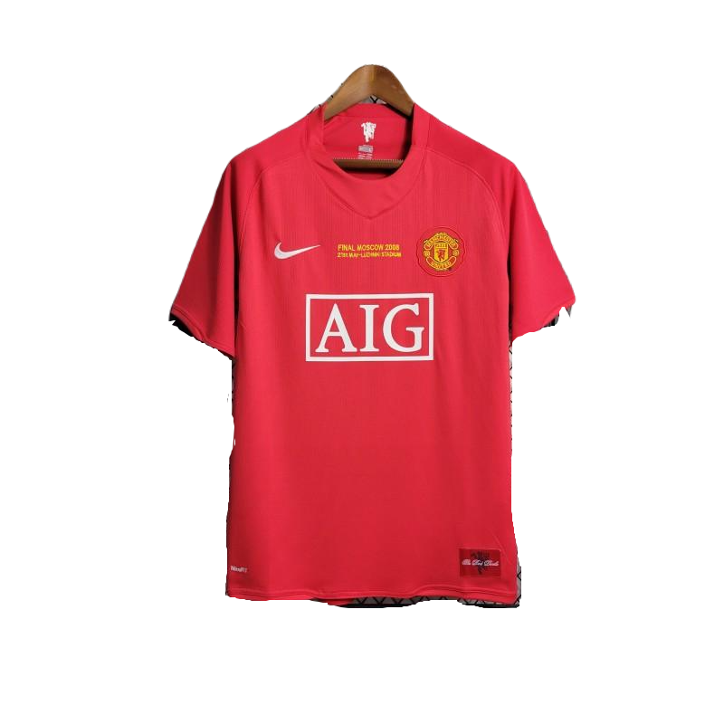 Retro 07-08 Manchester United Champions League Version Home Kit