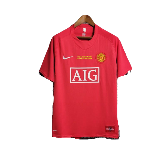 Retro 07-08 Manchester United Champions League Version Home Kit