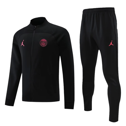 PSG Zip Up Tracksuit "Black & Red"