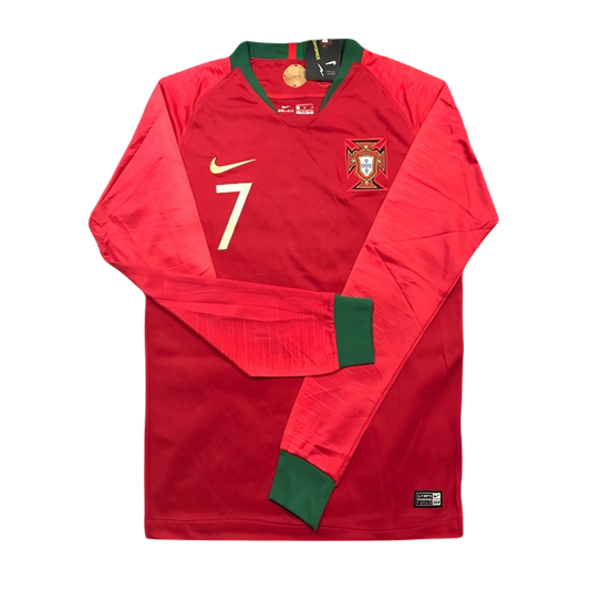 Retro 2018 Portugal Home Long Sleeve Kit