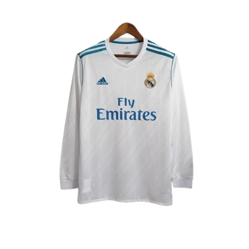 Retro 17/18 Long Sleeve Real Madrid Home Kit