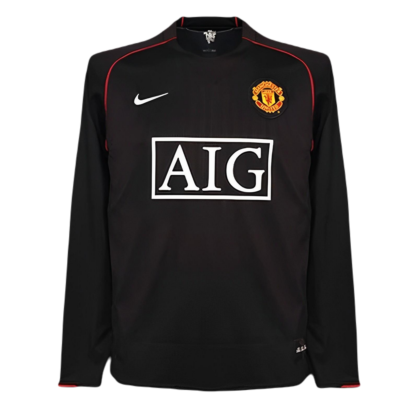 Retro 07/08 Manchester United Away Black Long Sleeve Kit