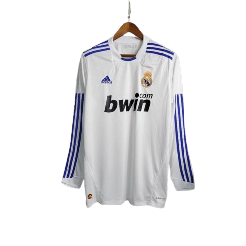 Retro 10/11 Long Sleeve Real Madrid Home Kit