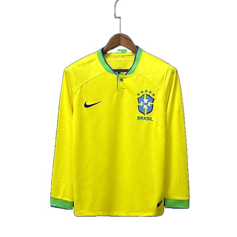 Long sleeve Brazil Home Kit 2022