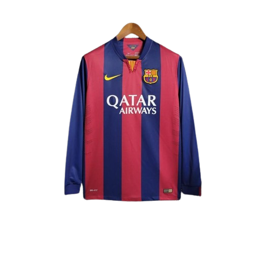 Retro 14/15 Long Sleeve Barcelona Home Kit