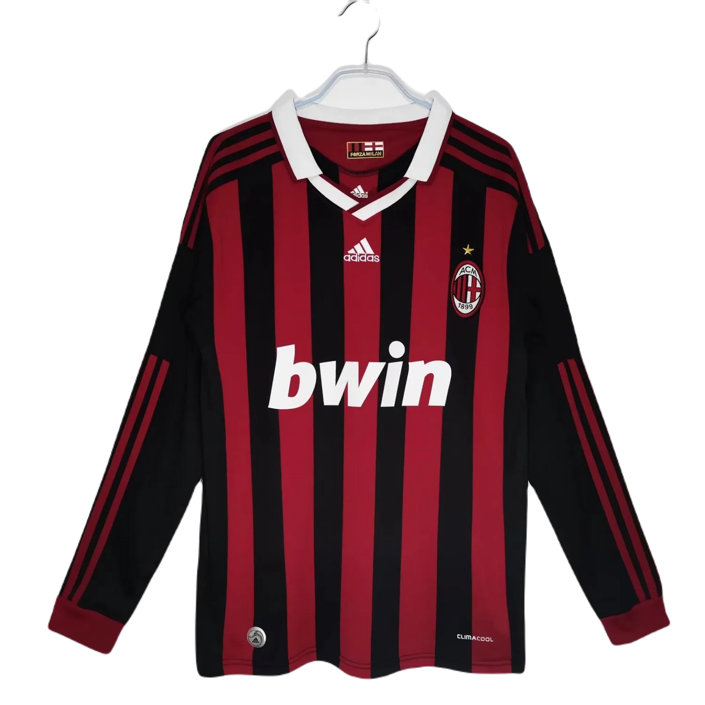 Retro 09/10 Long-Sleeve AC Milan Home Kit